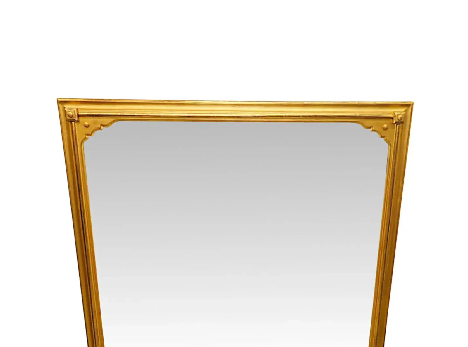 A Very Fine 19th Century Simple Giltwood Ovemantel Mirror photo furniture