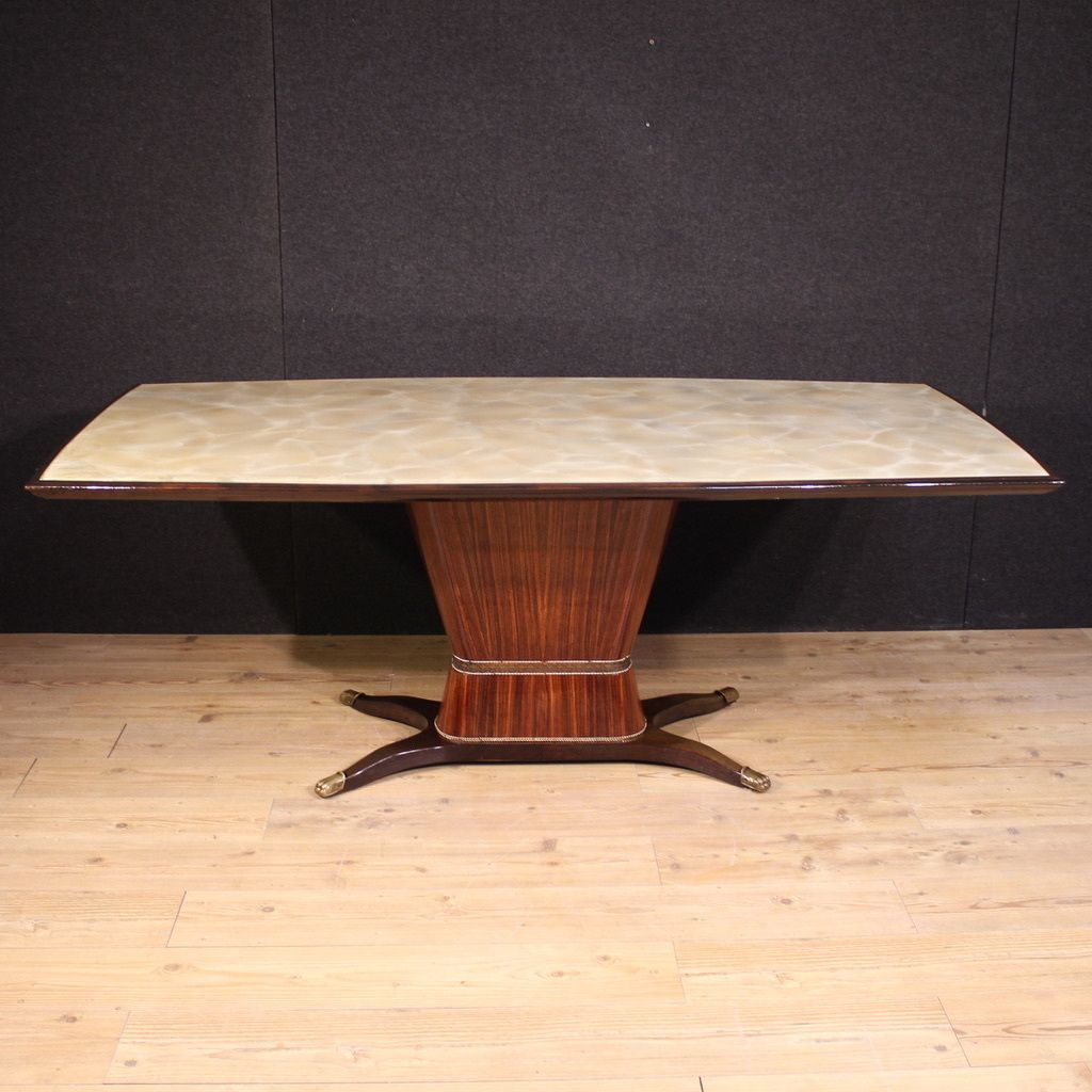 Great Dining Table Production Fratelli Rigamonti Desio, Milan, 1940s photo furniture
