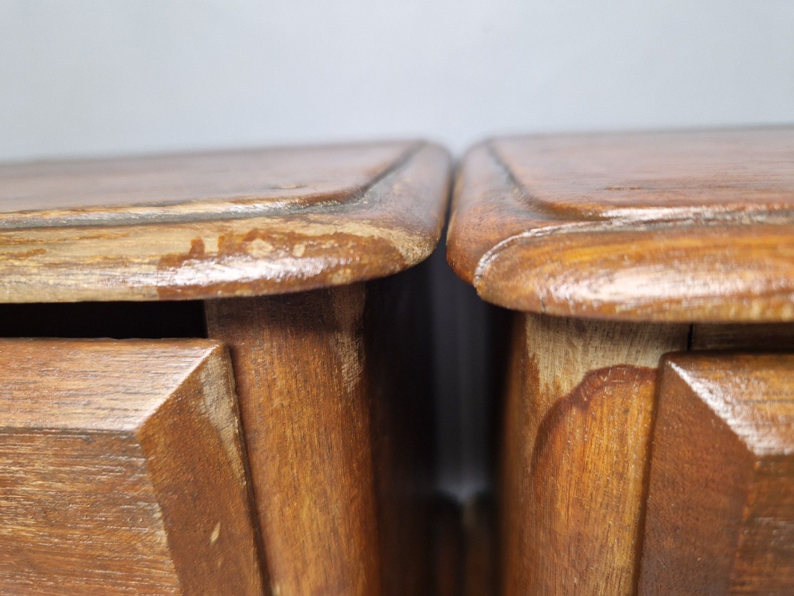 Antique Victorian Pair Of Apprentice Drawers Glass Knobs Collectors Table Top photo vinterior
