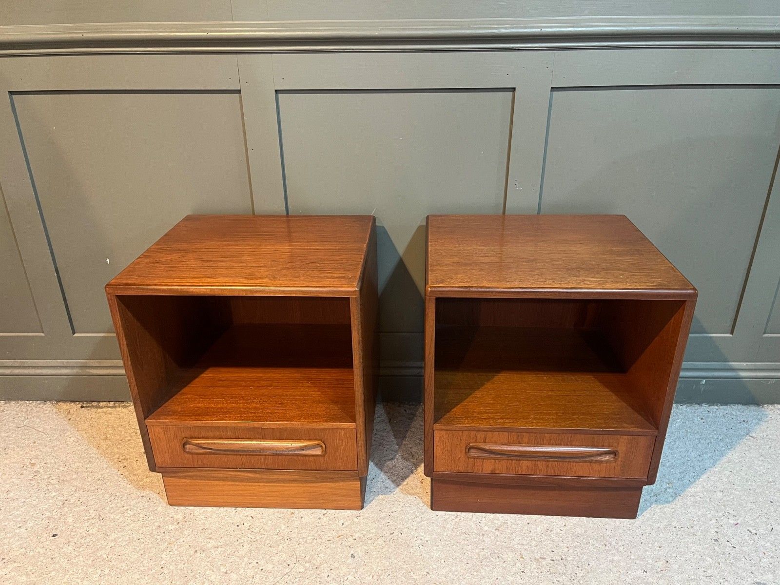 Pair G Plan Teak Bedside Chests Fresco Range 1970’s. Delivery Available. photo Furniture
