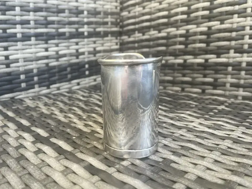 Stylish Mid Century Spanish Silver Plated Desk Letter Rack / Plant Pot Planter photo Home Decor