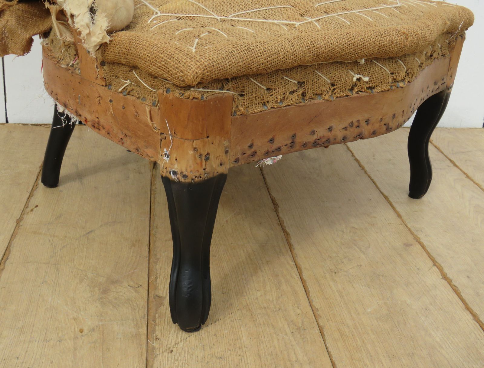 Antique French Napoleon III Slipper Tub Chair photo Furniture