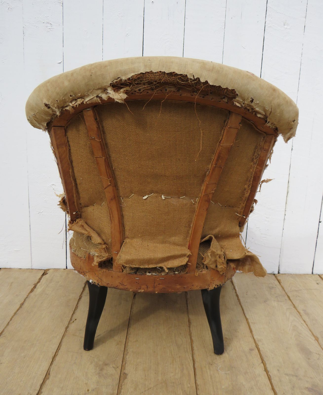 Antique French Napoleon III Slipper Tub Chair photo buy