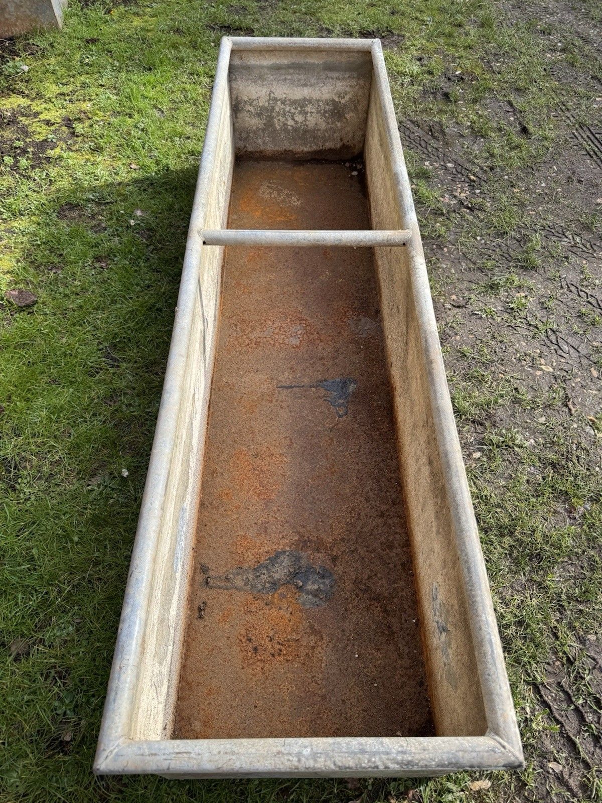 Reclaimed Galvanised Trough Large Planter /  Raised Flower Bed Plant Tree Pot W1 photo buy