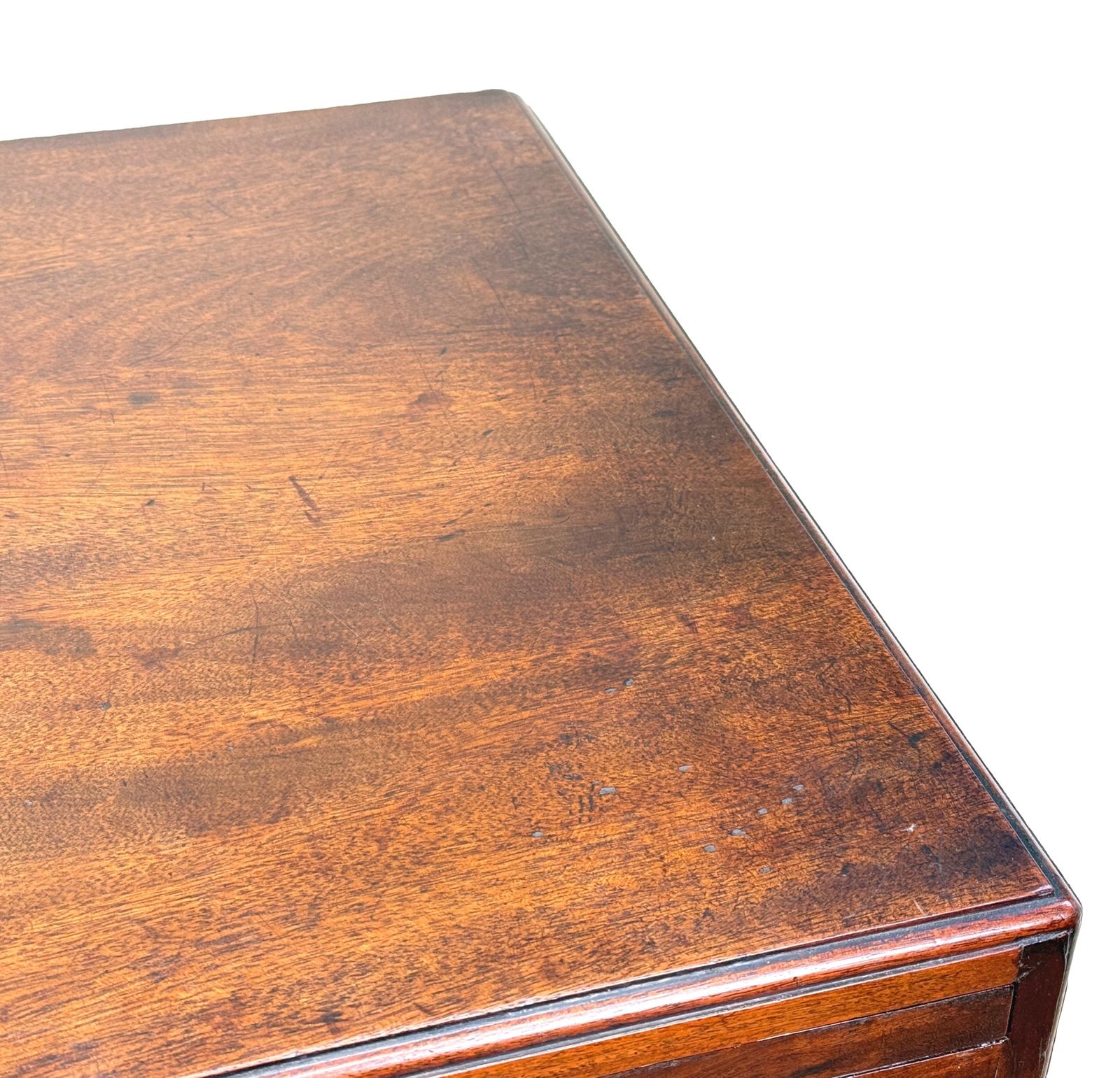 18th Century Georgian Mahogany Chest With A Slide (England, Circa 1750) photo vintage