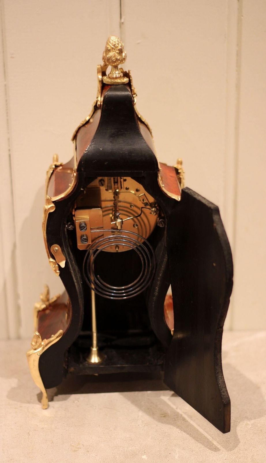 photo for sale Tortoiseshell Waisted Mantel Clock