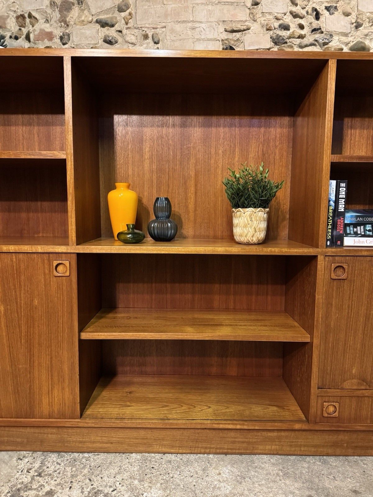 photo for sale 🚛 (V. Large) Danish Teak Shelves/Shelving/Bookcase Vintage/Mid Century