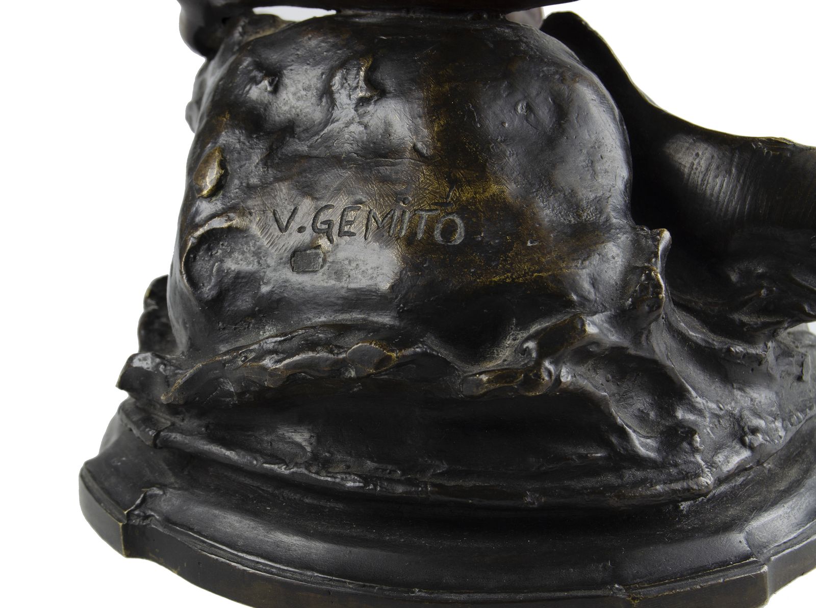 Late 19th Century Belle époque Bronze Fisherman Sculpture By The Author Vincenzo Gemito, Italy photo vinterior