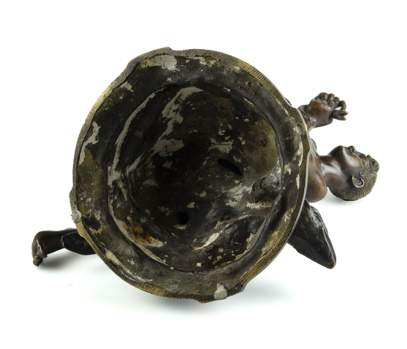Late 19th Century Belle époque Bronze Fisherman Sculpture By The Author Vincenzo Gemito, Italy photo vintage