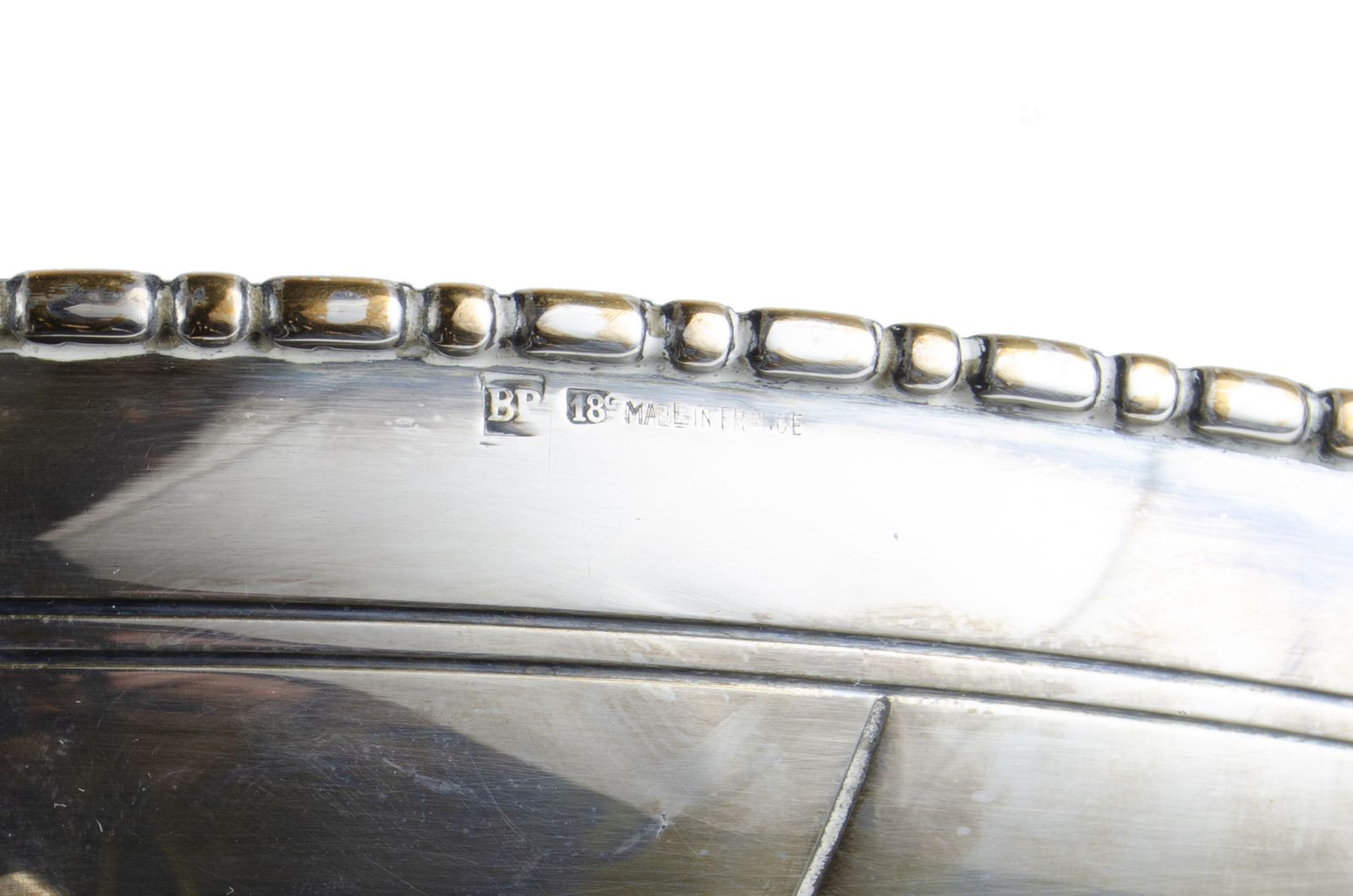 1930s Art Déco Silver Plated Metal And Glass Oval Centerpiece Bowl By Bafico, France photo buy