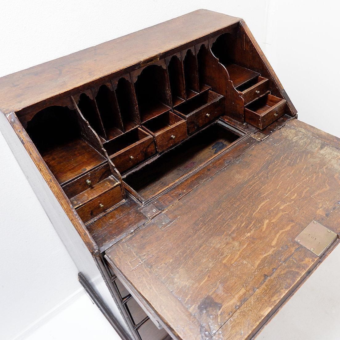 18th Century Antique English Secretary Desk With Rustic Charm photo Furniture