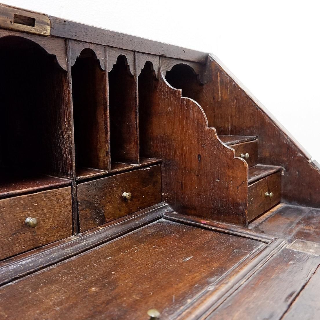18th Century Antique English Secretary Desk With Rustic Charm photo 3101.0
