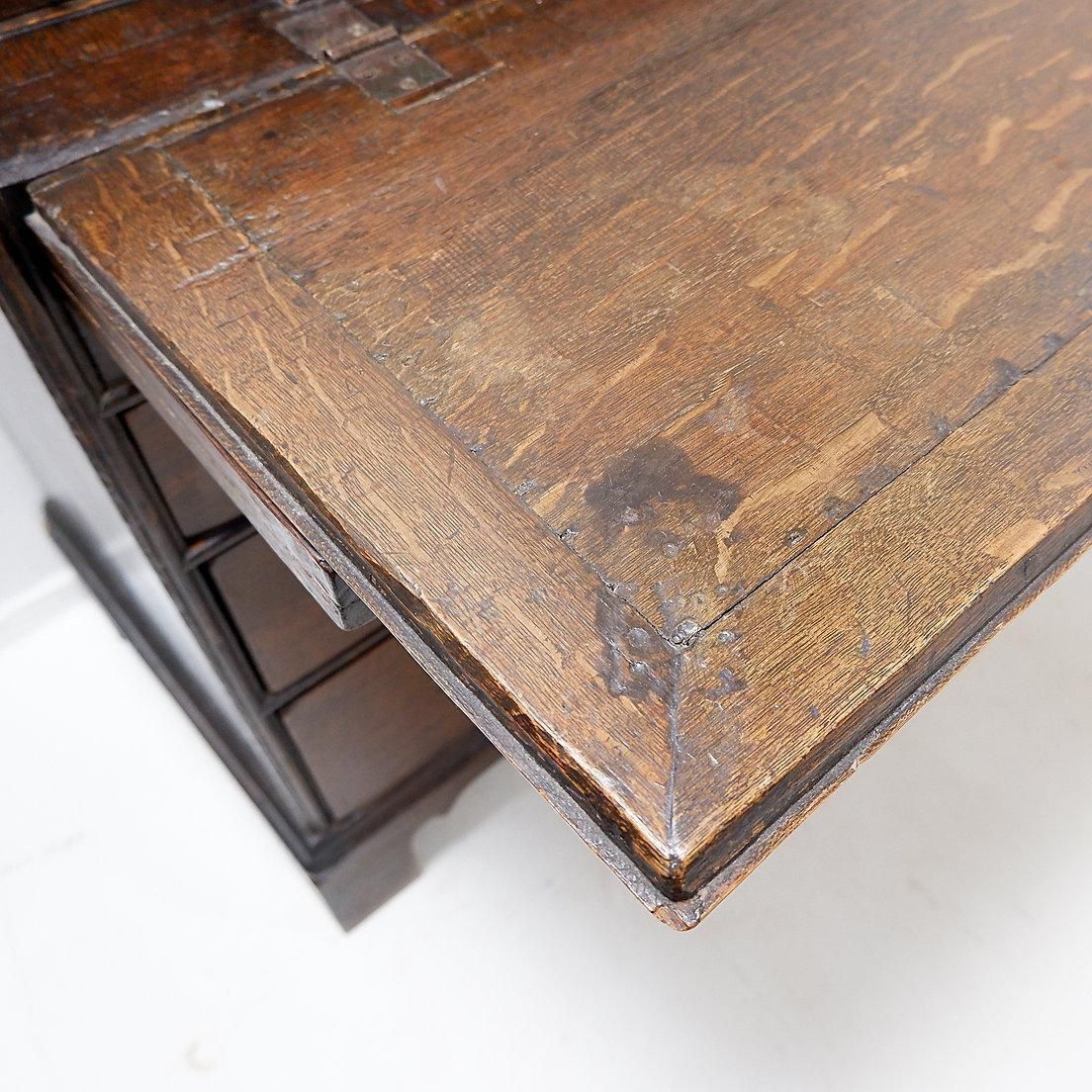 photo for sale 18th Century Antique English Secretary Desk With Rustic Charm