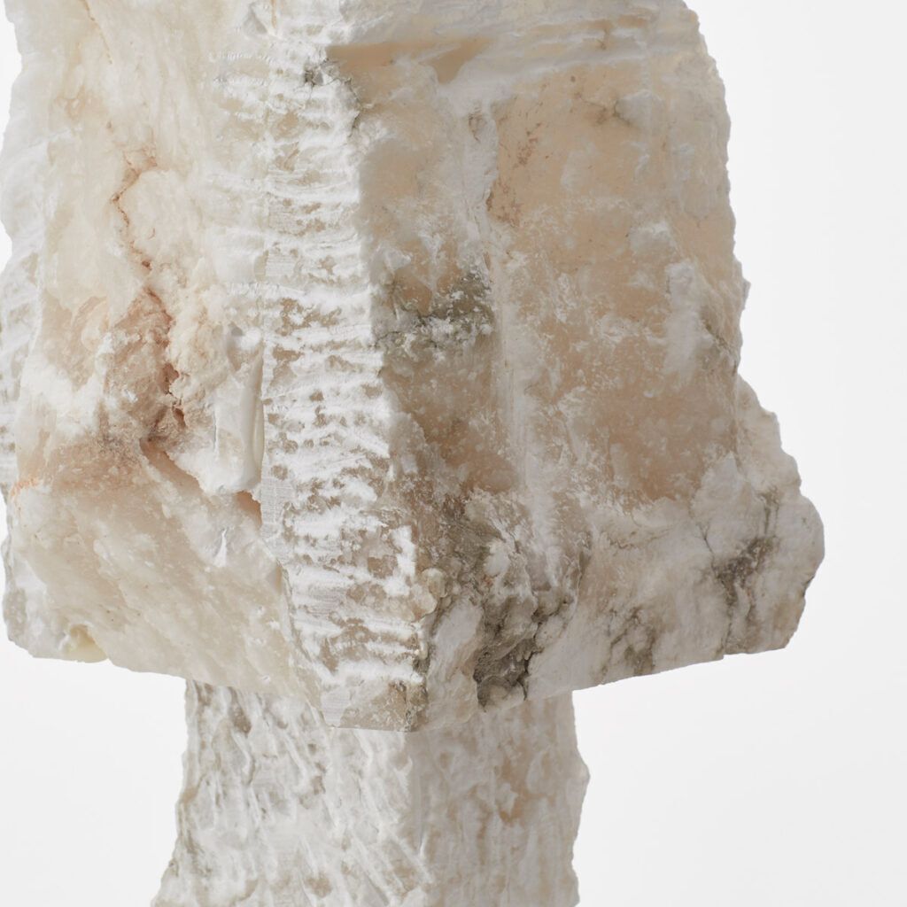 Rough Hewn Alabaster Lamp Catalonia Late 20th Century photo furniture