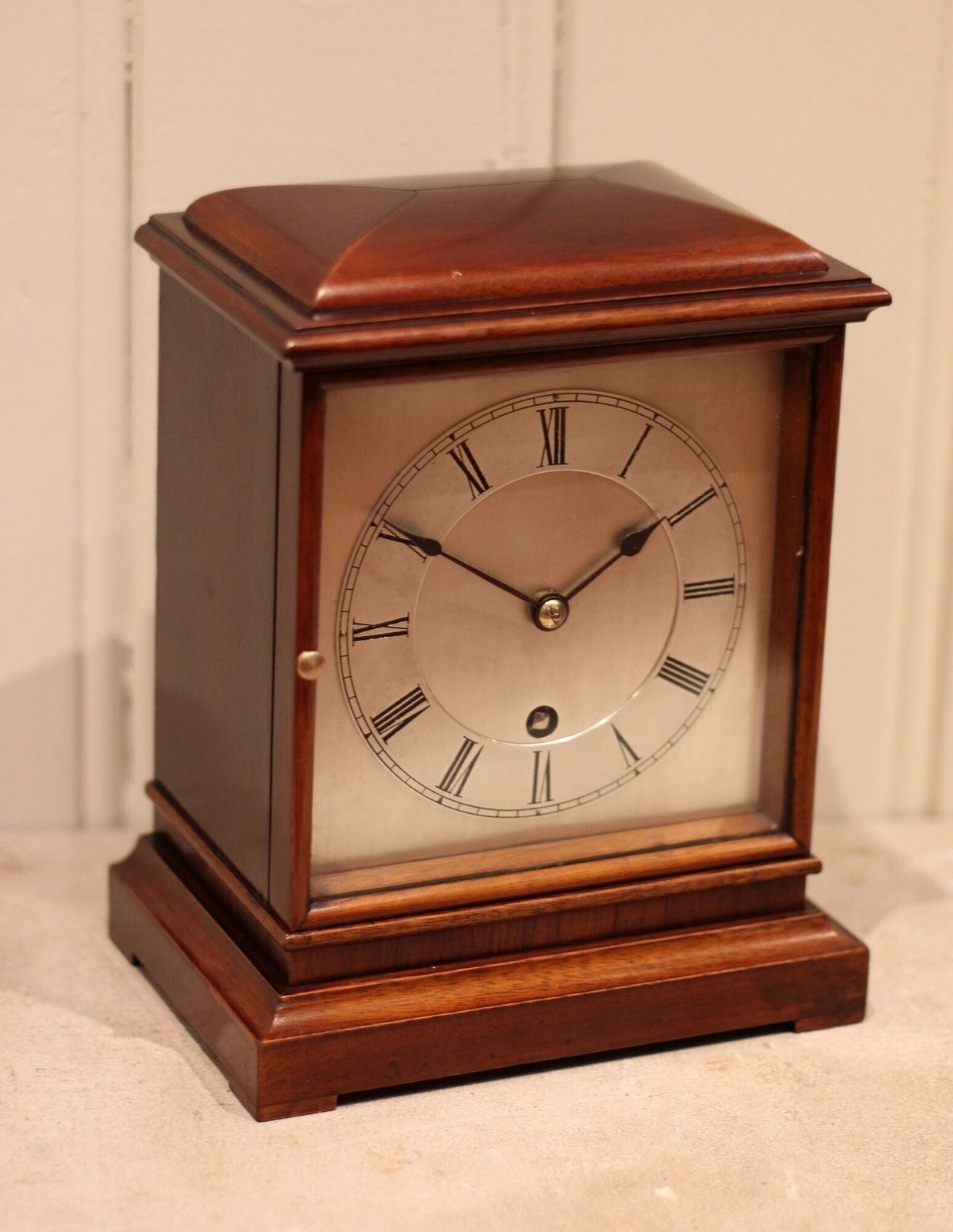 Mahogany Timepiece Mantel Clock photo for sale