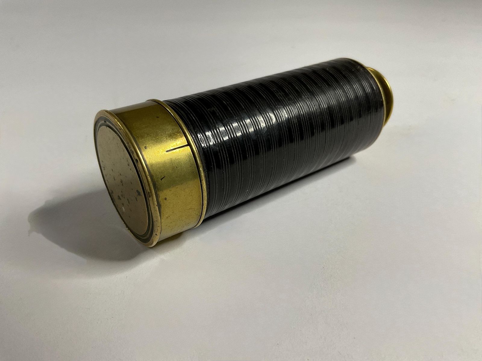 Antique Victorian 6 Draw Pocket Telescope – R. Mills "Late Tulley" London – C. 1845 photo furniture