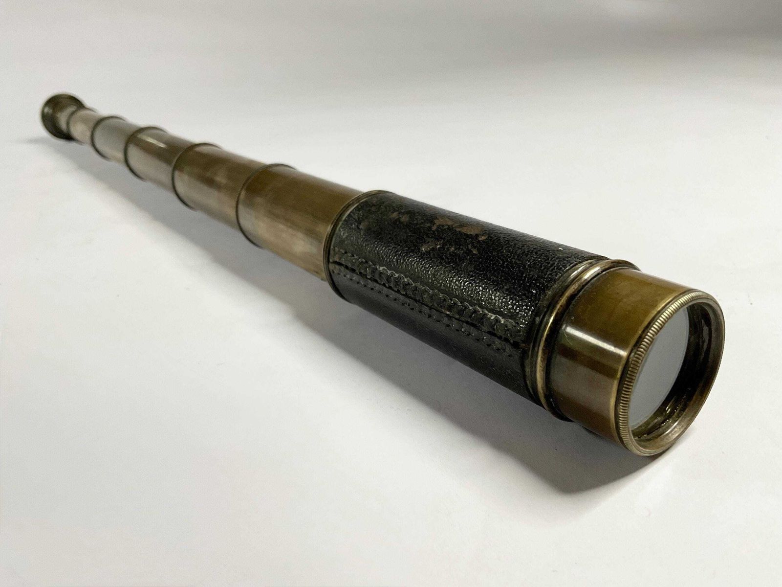 Antique Victorian 6 Draw "The Naturalist" Pocket Telescope – J.H. Steward, London – C. 1880 photo vintage