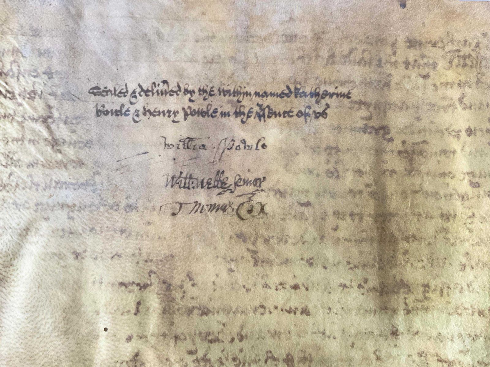Rare Vellum Manuscript   1657 Cromwellian Indenture – Hand Inscribed Vellum photo 325.0