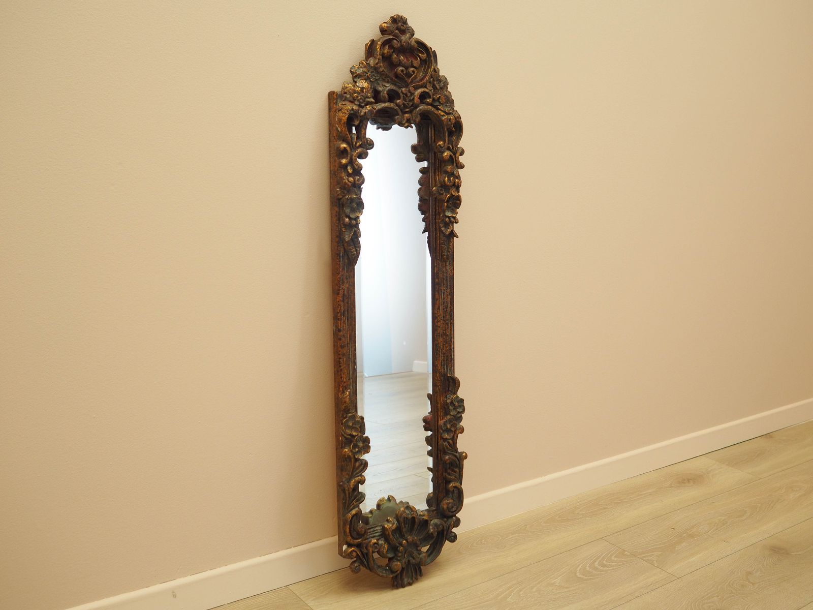 Spiegel In Houten Lijst, Italiaans Design, Jaren 1960, Productie: Italië photo Woonaccessoires