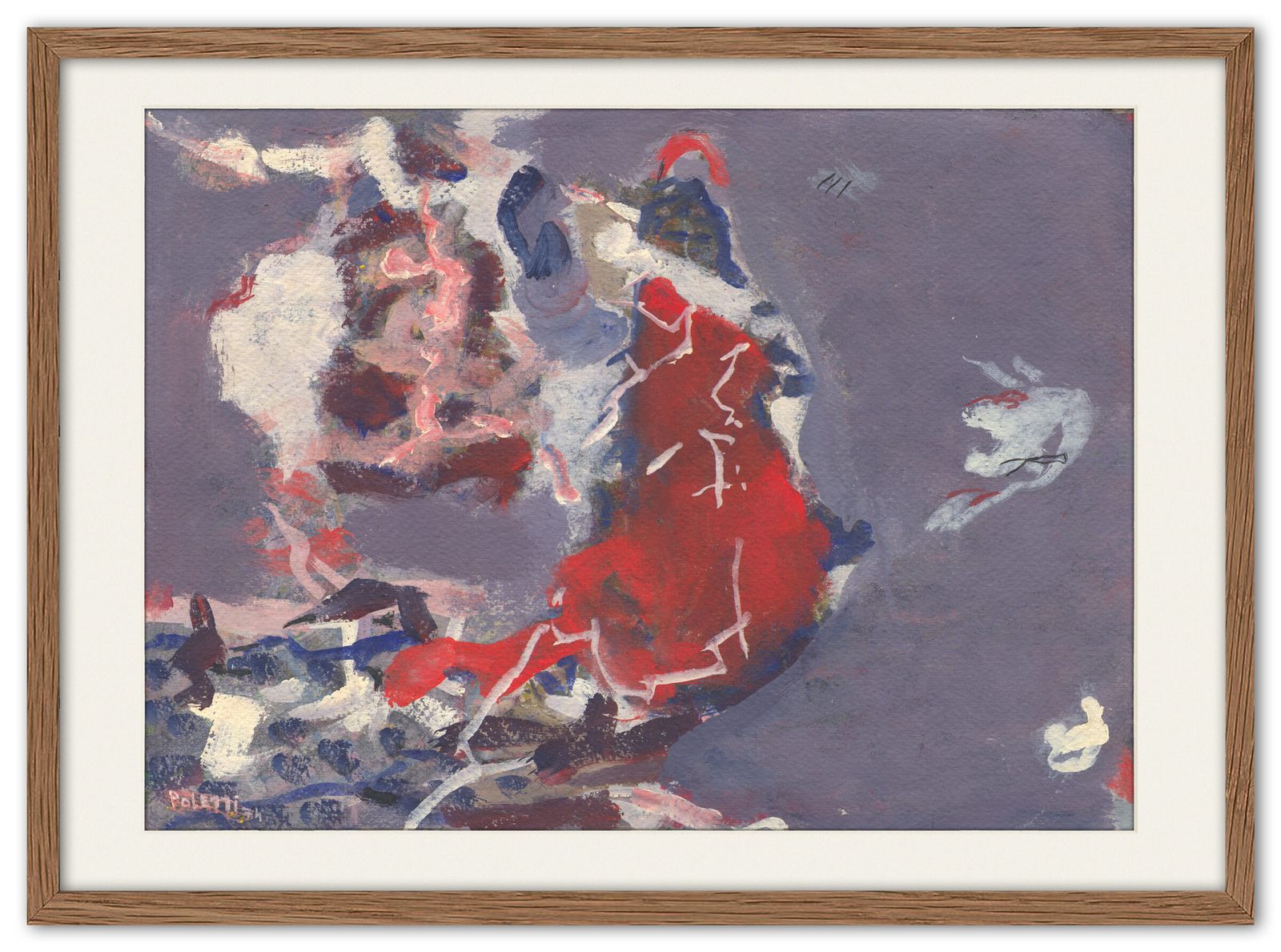 Fine Italian Expressionist Painting By Pietro Poletti, 1974