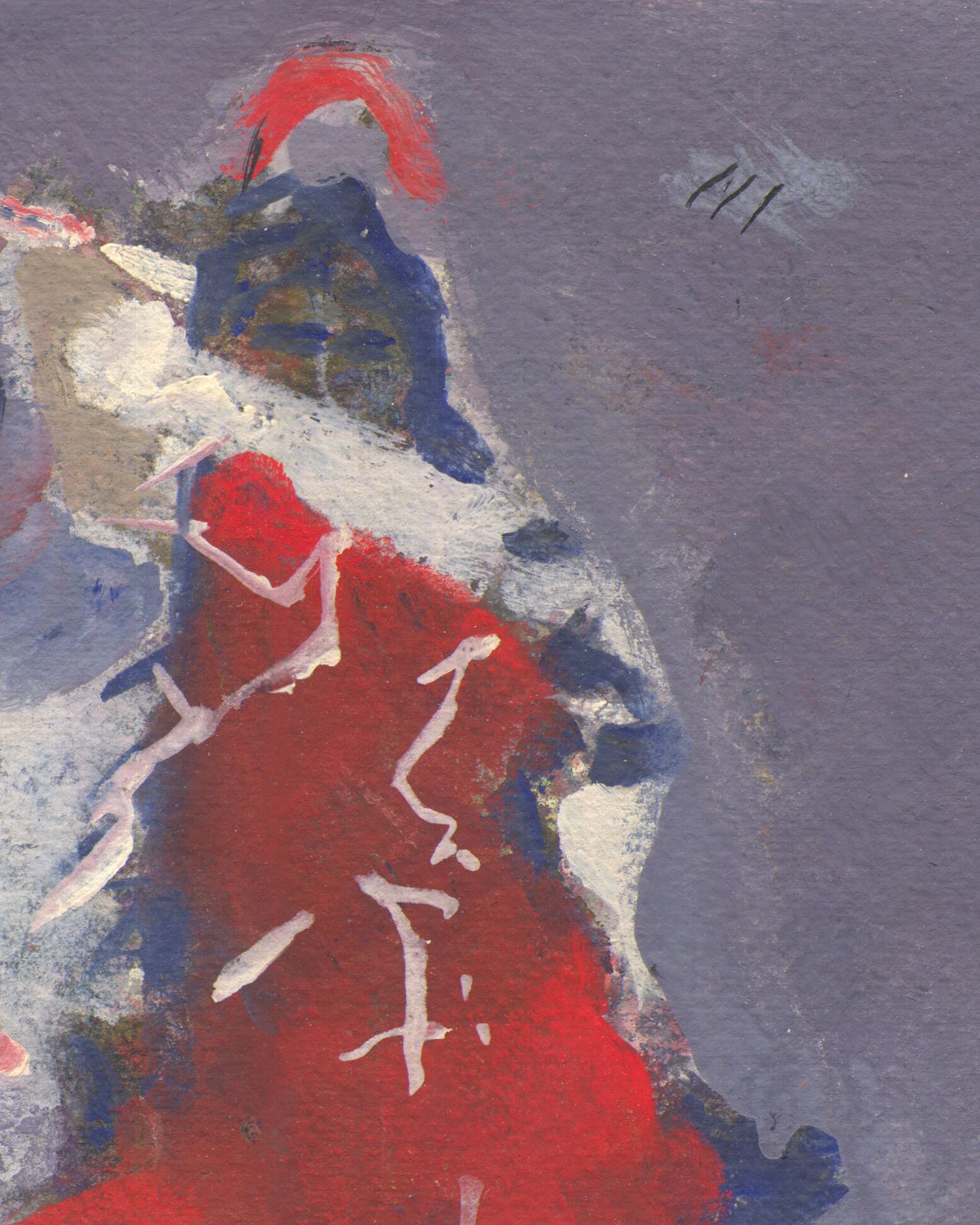 Fine Italian Expressionist Painting By Pietro Poletti, 1974 photo for sale