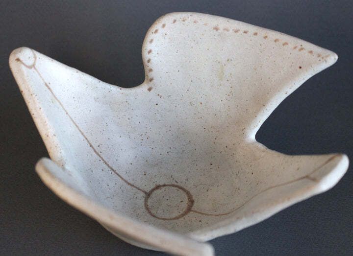 photo vinterior Vintage Italian Ceramic Dove By Bruno Gambone (Circa 1970s)