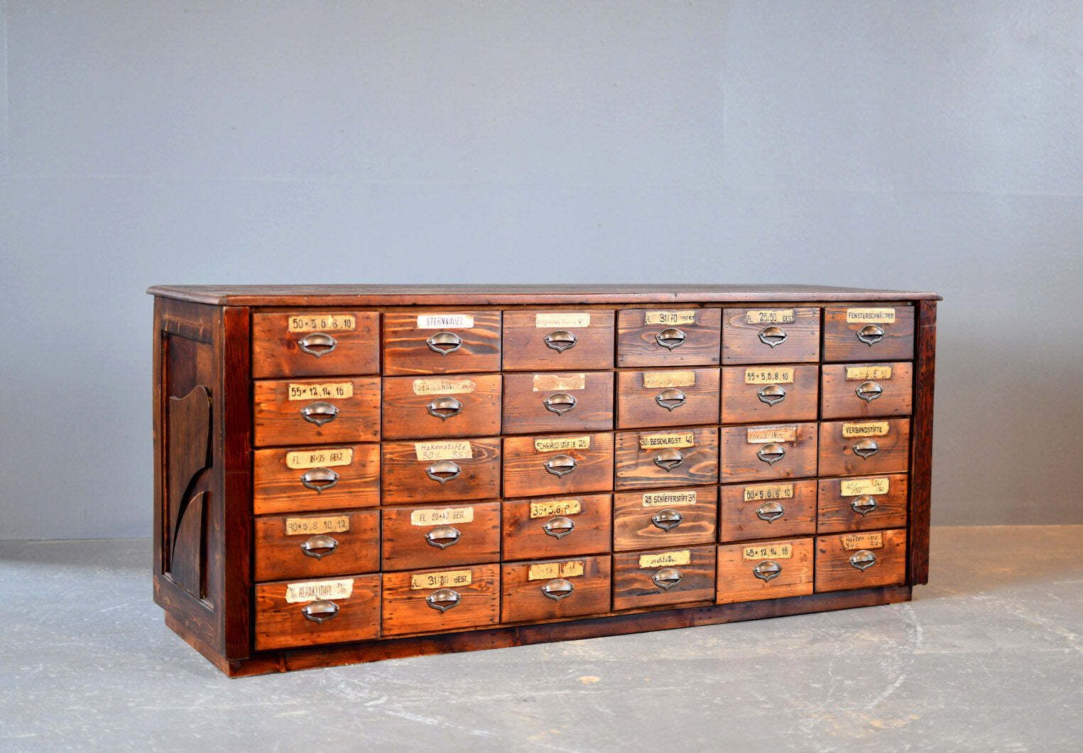 Art Nouveau Ironmongers Shop Counter Drawers Circa 1910s photo Furniture