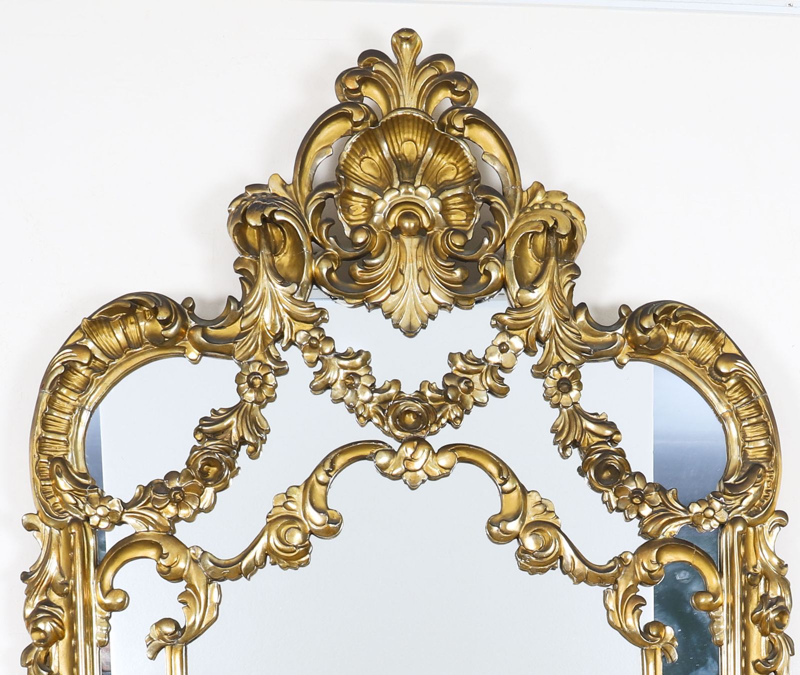 English Giltwood Louis Revival Overmantel Mirror C1860 160 X 80cm photo furniture
