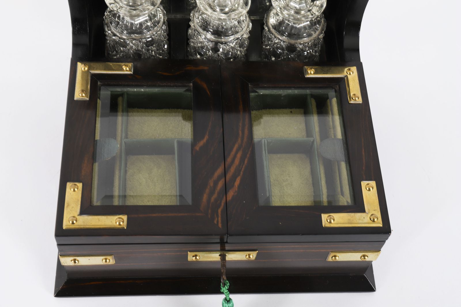 Antique Coromandel Combination Scent Bottle/Jewellery Casket Tantalus 19th C photo buy