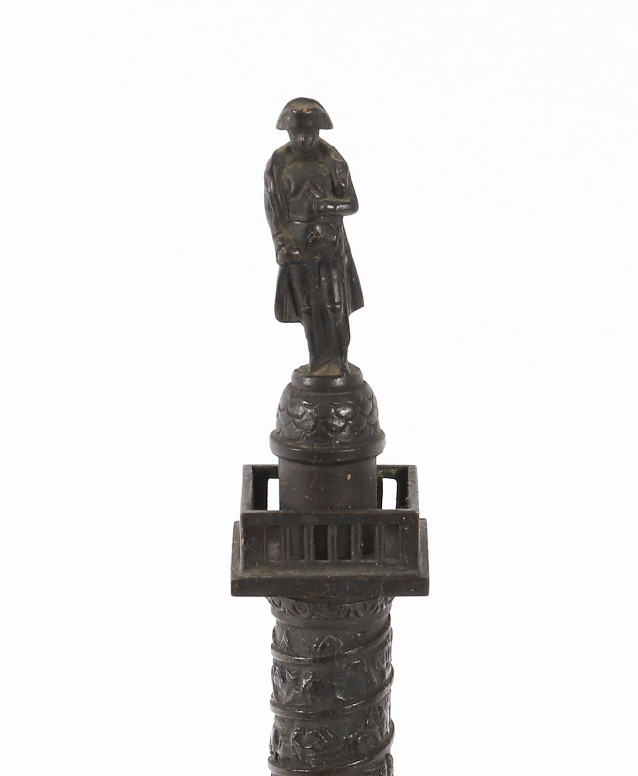 Antique French Grand Tour Bronze Model Of Vendome Column 19thc photo furniture