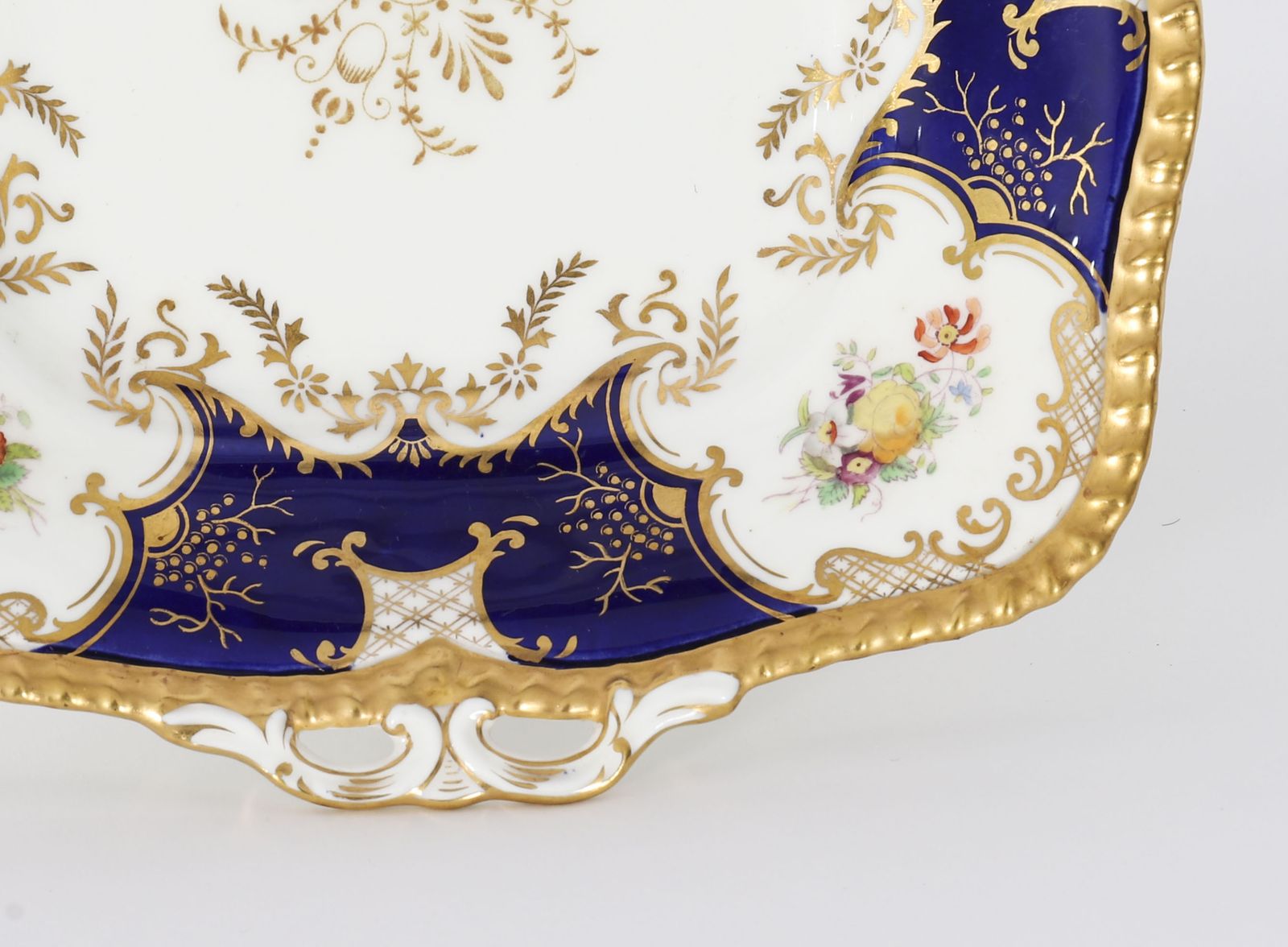 Antique Coalport "Bat Wing" Pattern Porcelain Tea Set Circa 1910 photo Home Fixtures