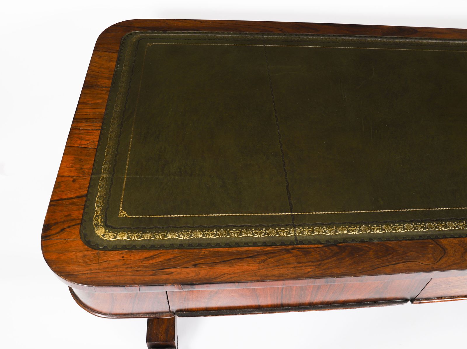 2350.0 Antique William IV Gonçalo Alves Writing Desk 19th C photo