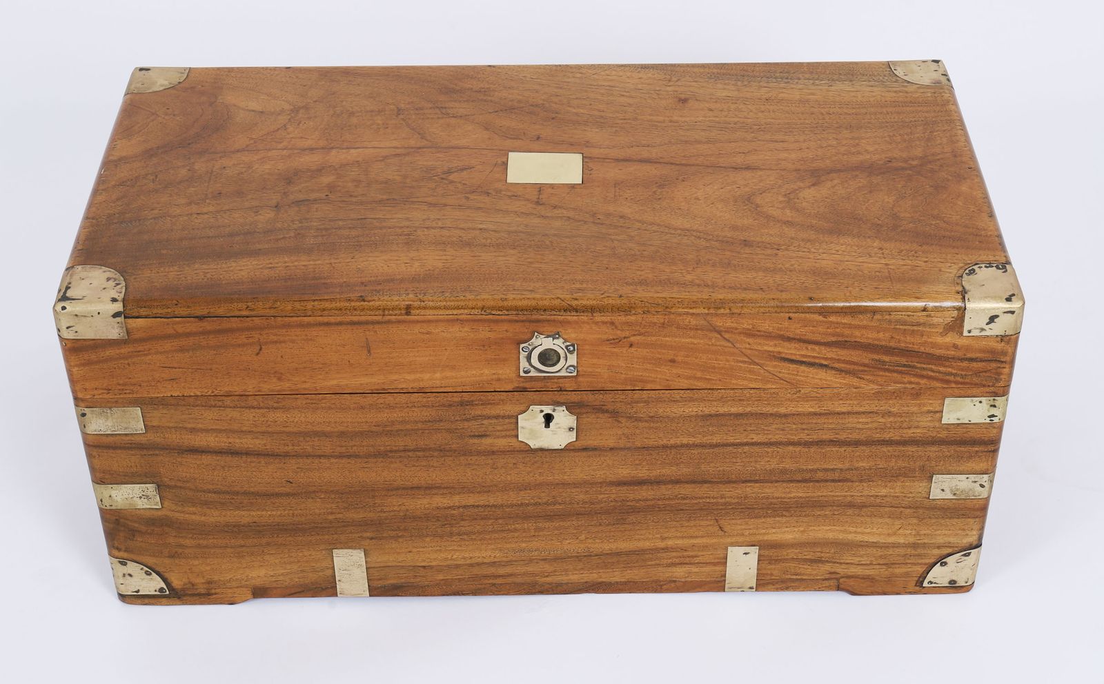 Petit Military Campaign Camphorwood Trunk Coffer Early19th C photo furniture