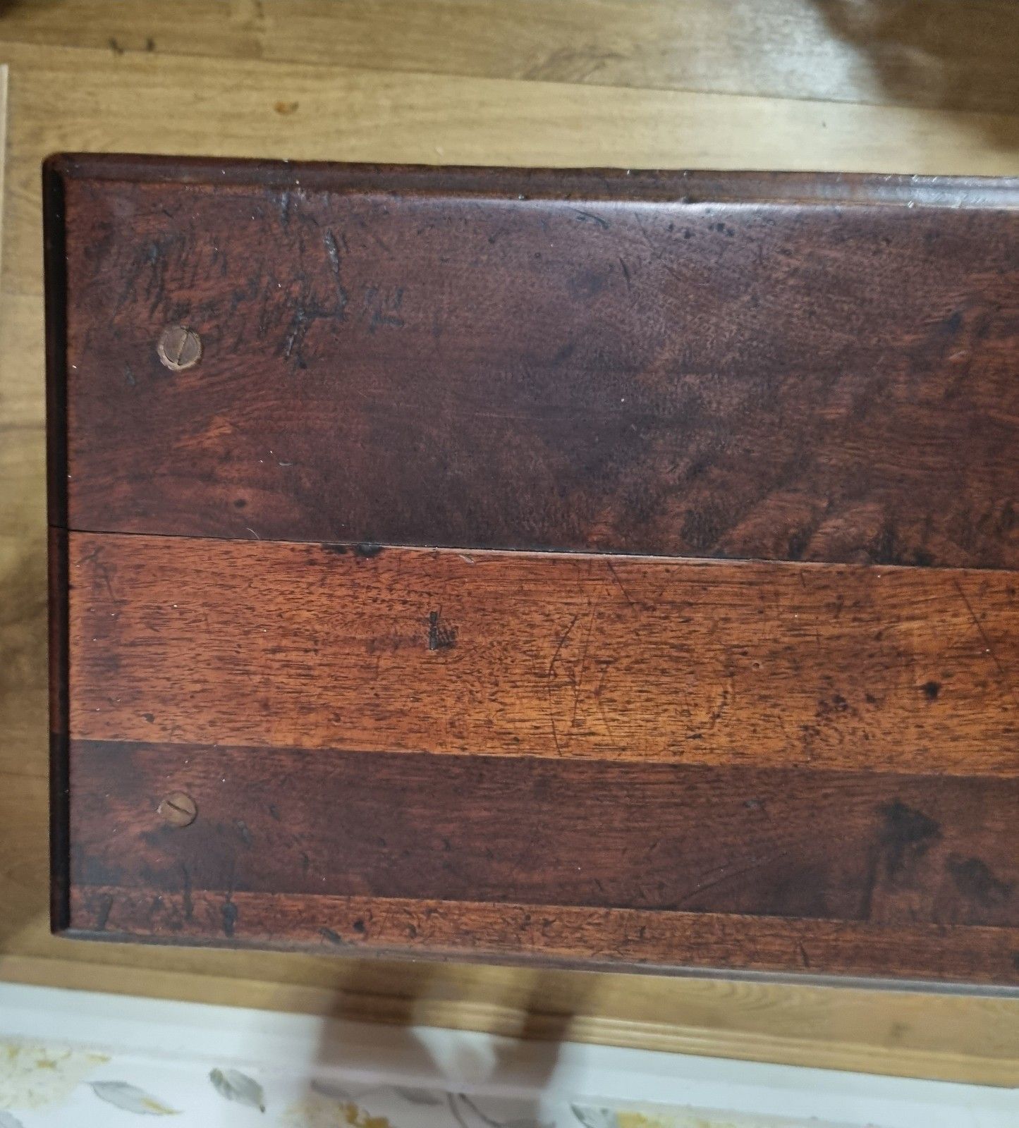 Antique Mahogany Organist Pianist Stool Sloped Church Book Stand Arts & Crafts photo vintage