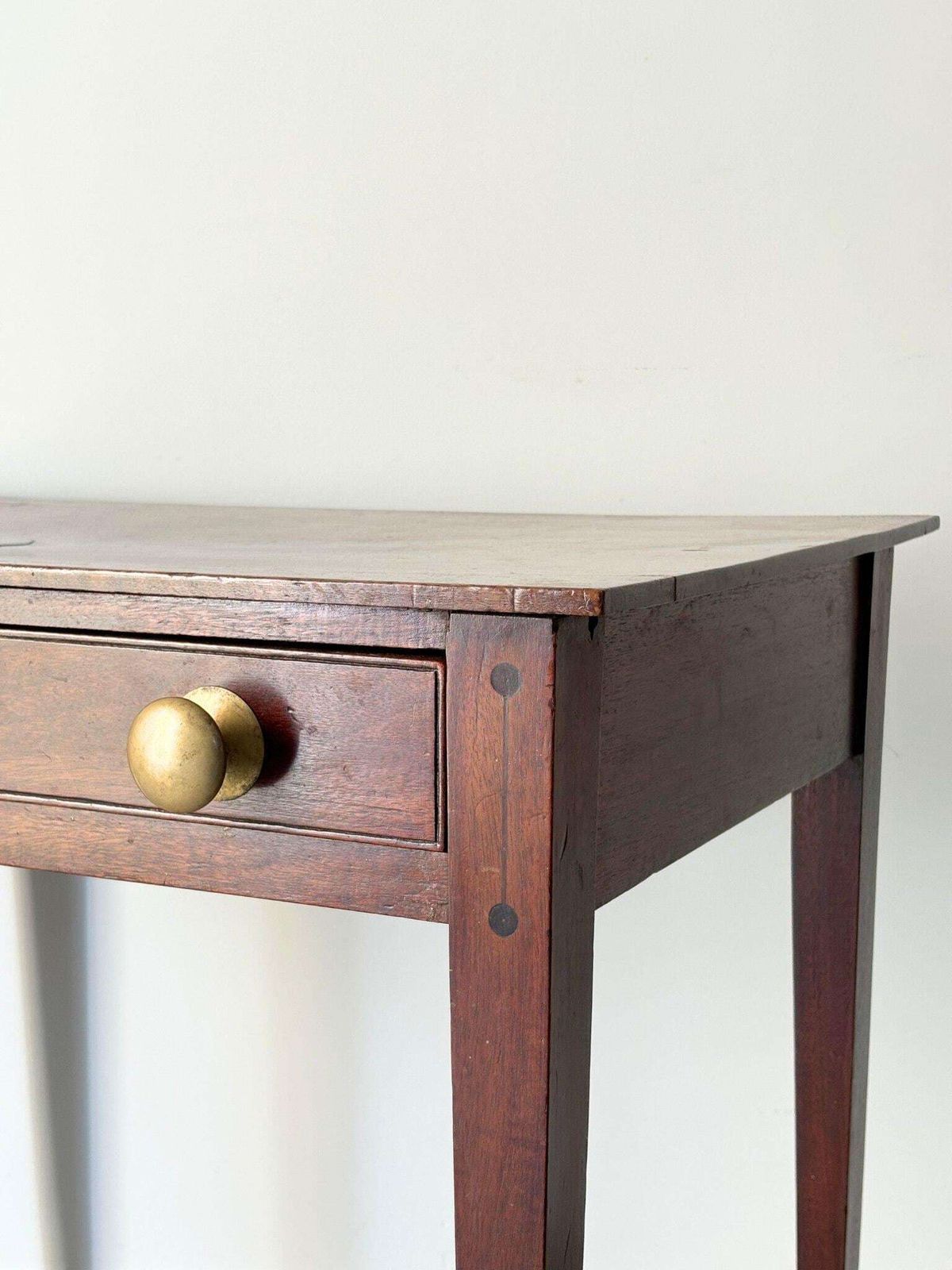 Georgian Side Console Table Or Writing Desk In Mahogany With Inlaid Details photo furniture
