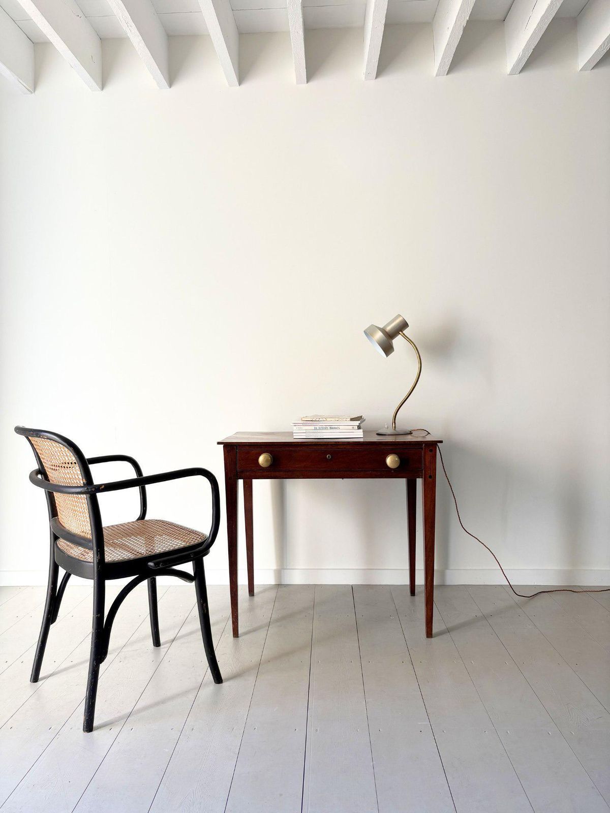 Georgian Side Console Table Or Writing Desk In Mahogany With Inlaid Details photo Furniture
