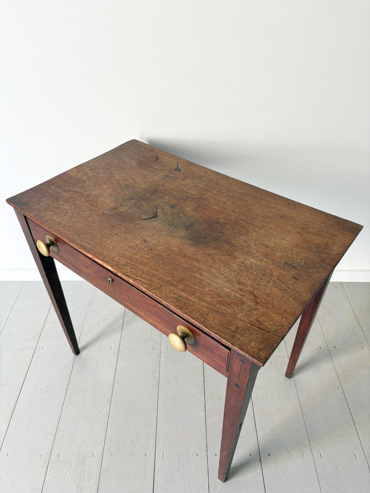 photo for sale Georgian Side Console Table Or Writing Desk In Mahogany With Inlaid Details