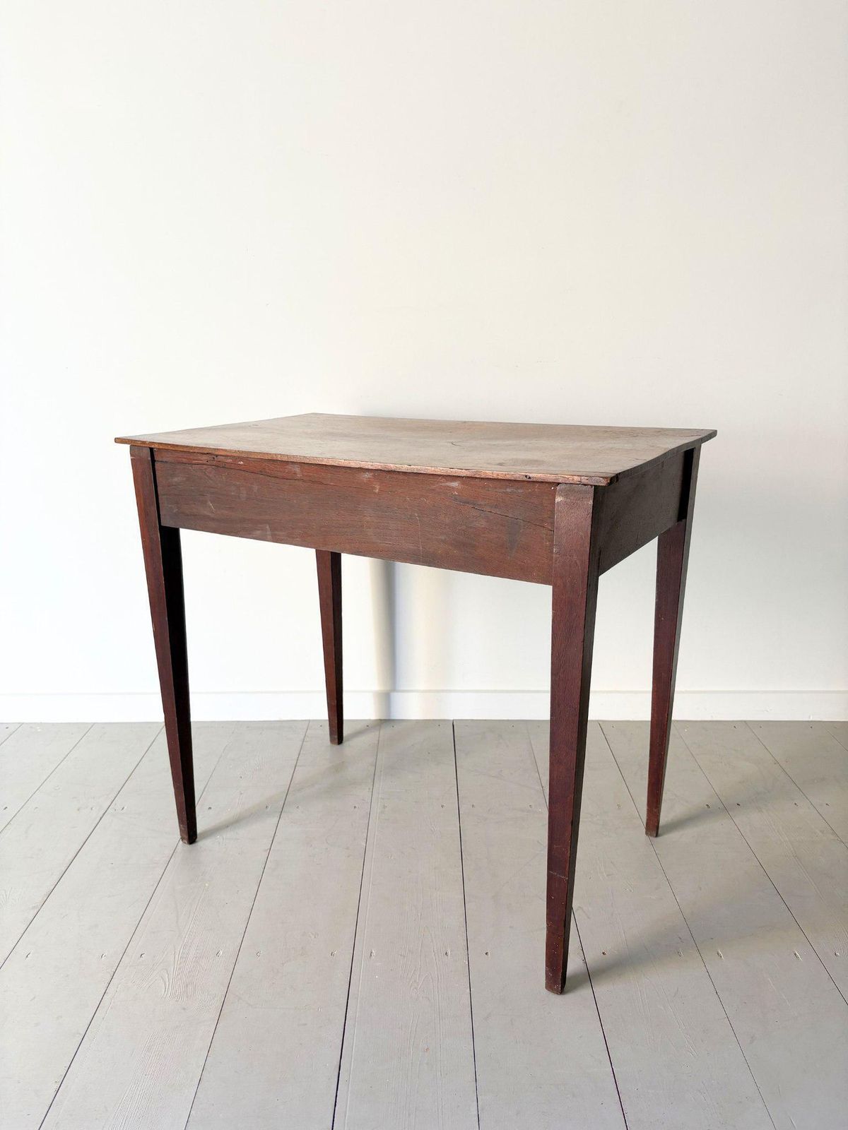 Furniture Georgian Side Console Table Or Writing Desk In Mahogany With Inlaid Details photo