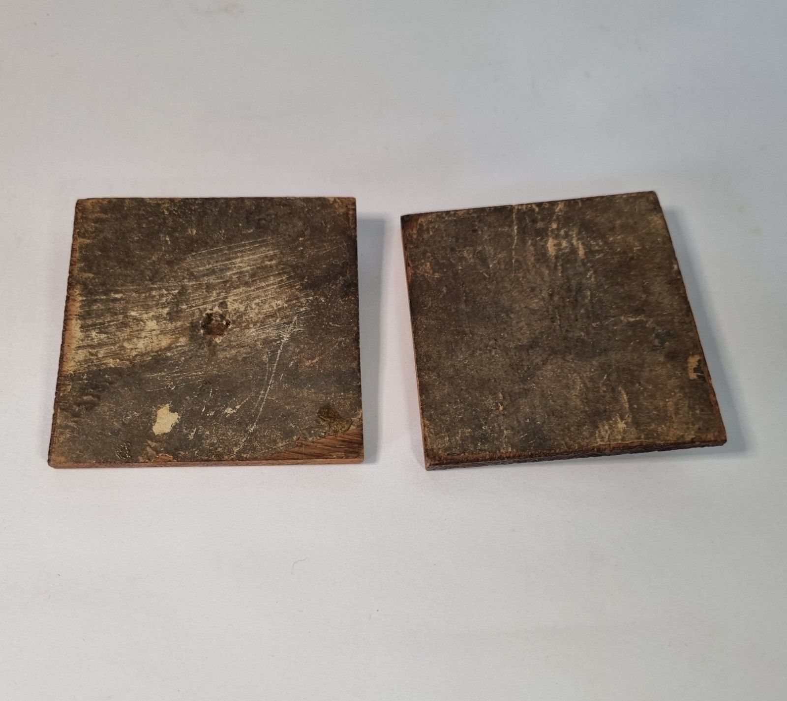 photo vinterior Small Antique Tea Caddy Wooden With Brass Mounts Domed Top Two Compartments