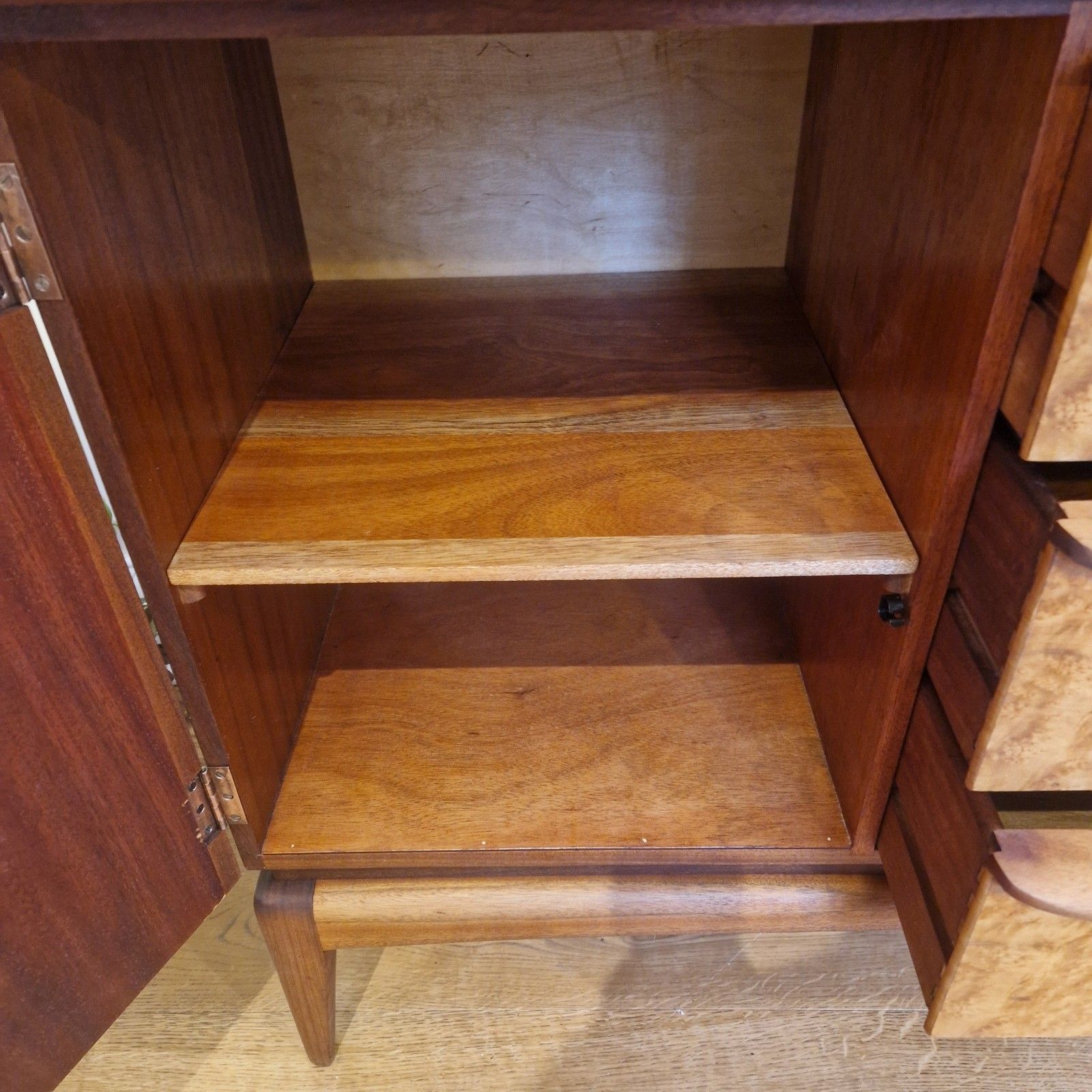 695.0 McIntosh Teak Sideboard – Mid Century 1960s – Fully Restored – Burr Drawers photo