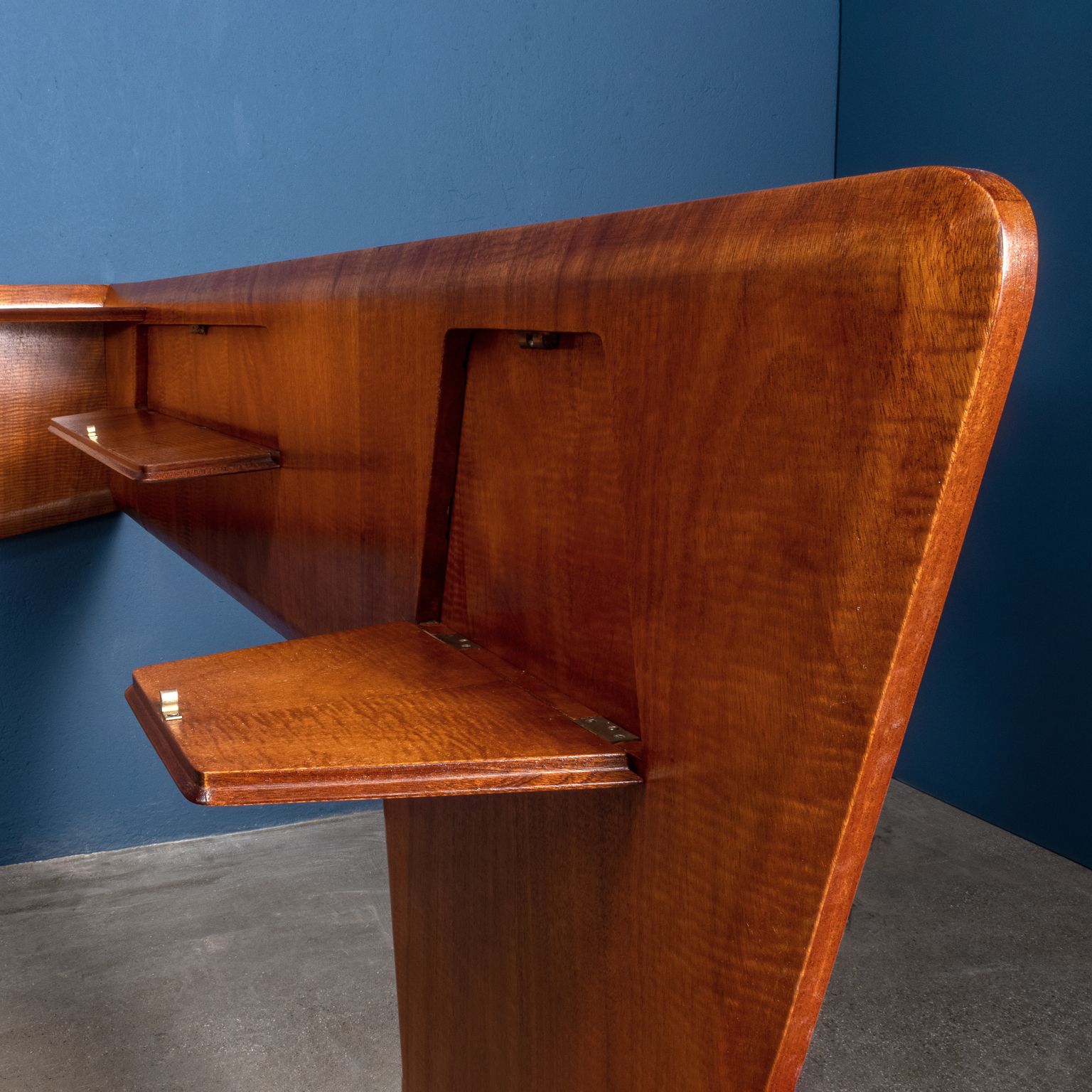 Vintage Living Room Furniture Unique Piece Mahogany Veneer 1950s photo for sale