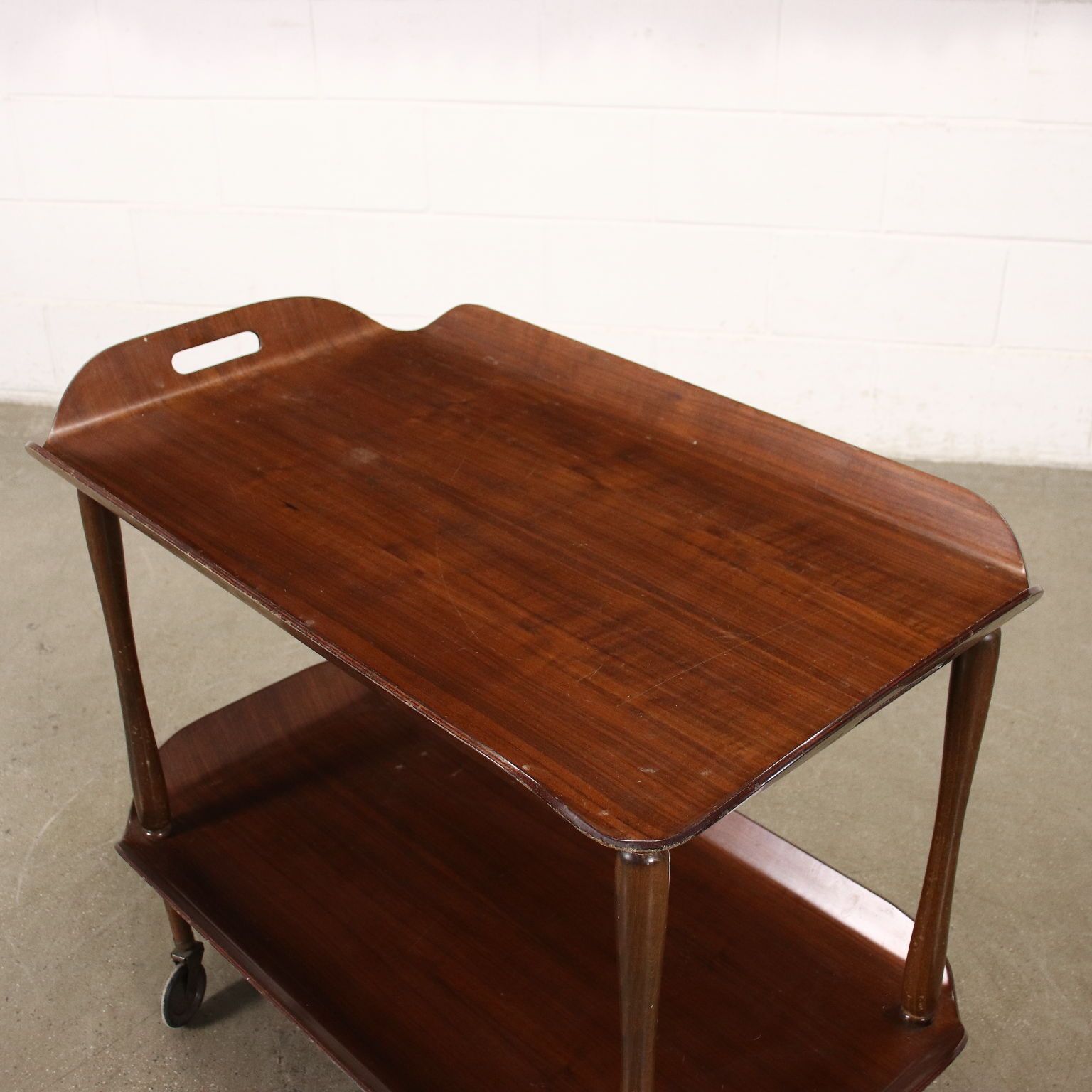 Vintage 1950s Italian Service Cart Beech Plywood photo 390.0
