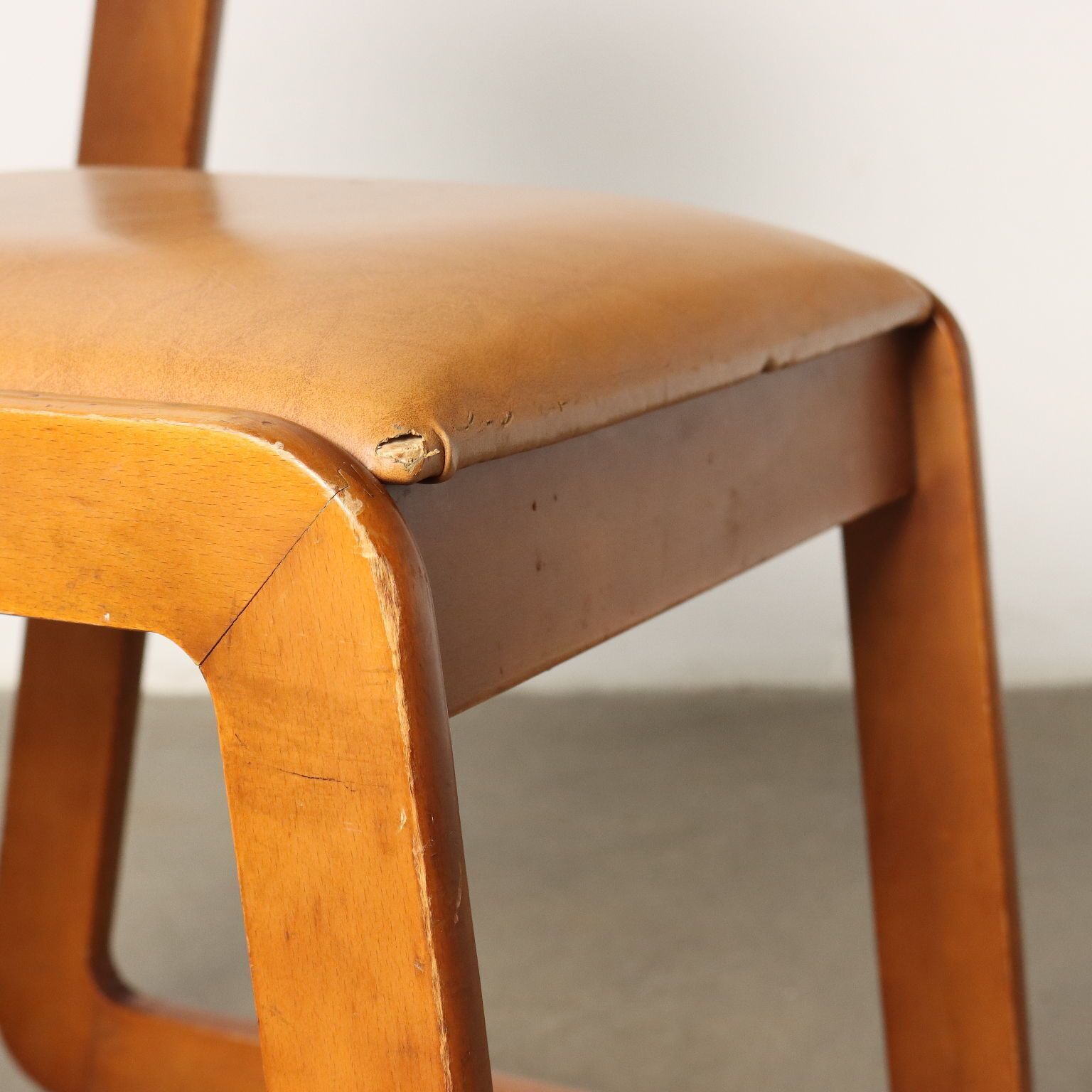Vintage Chairs By Mario Sabot 1970s Painted Beech Wood Cloth photo Furniture