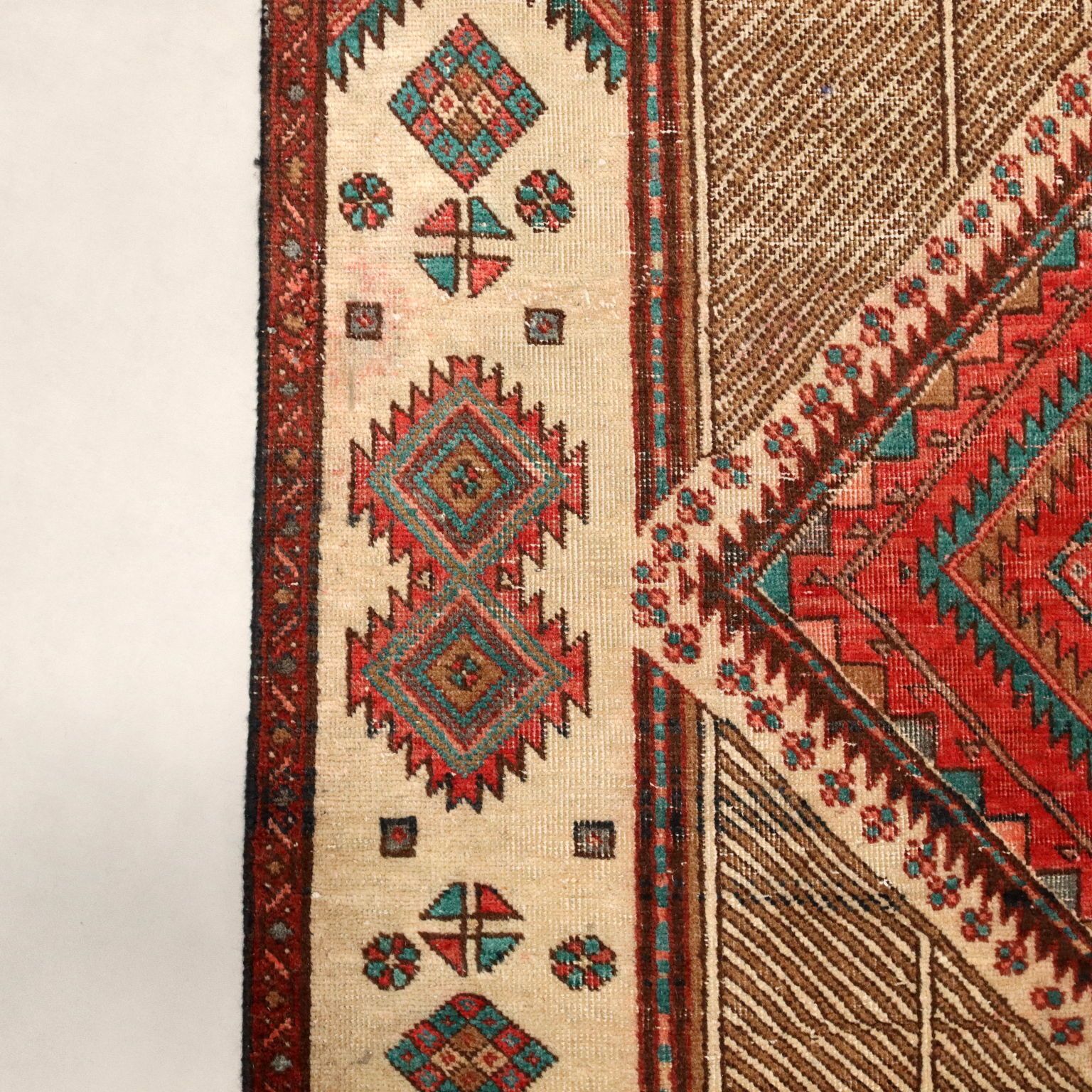 Antique Asian Carpet Cotton Wool Heavy Knot 119 X 66 In photo buy