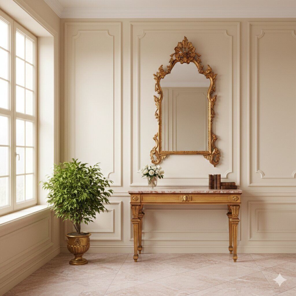 Antique Mirror Carved Gilded Wood Italy XX Century photo furniture
