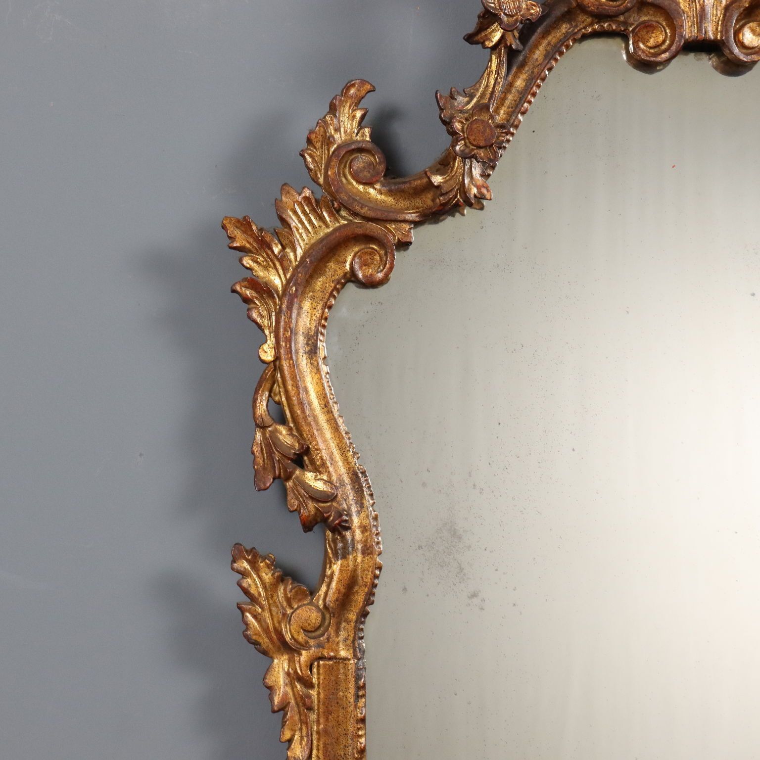 Antique Mirror Carved Gilded Wood Italy XX Century photo 1060.0