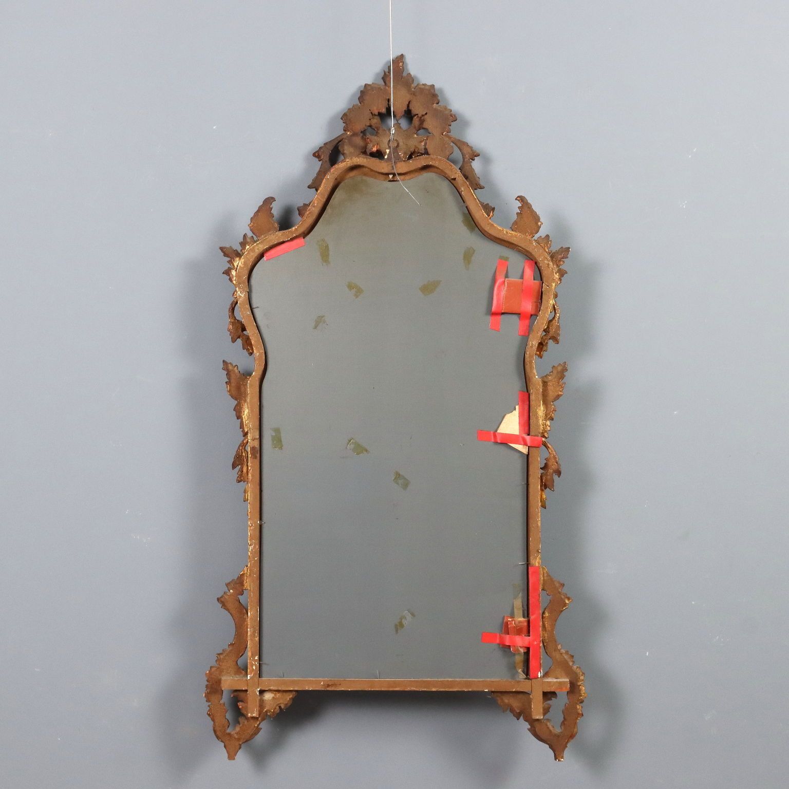 1060.0 Antique Mirror Carved Gilded Wood Italy XX Century photo