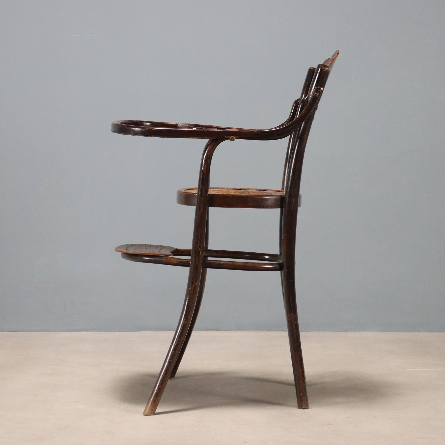 Antique Thonet High Chair Curved Beech Austria XX Century photo Furniture
