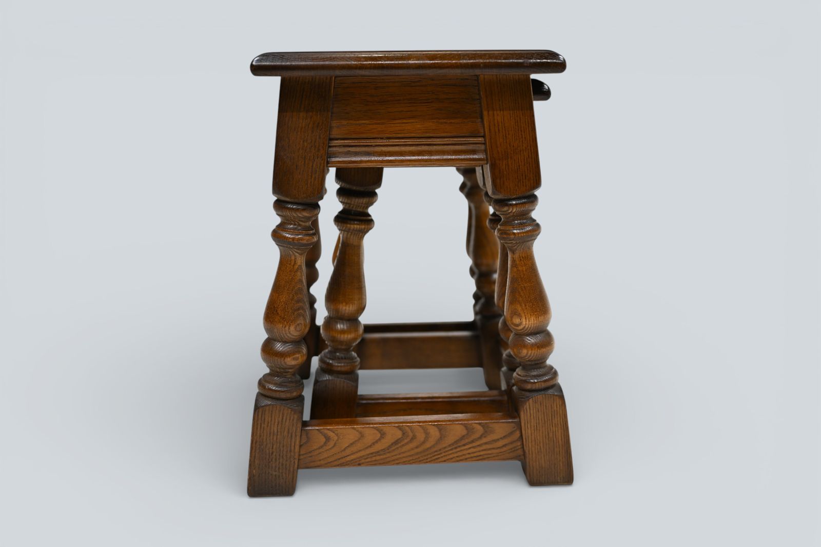 187.0 Old Charm Oak Nest Of 2 Tables Model 1494 Light Oak Finish Free Uk Delivery photo