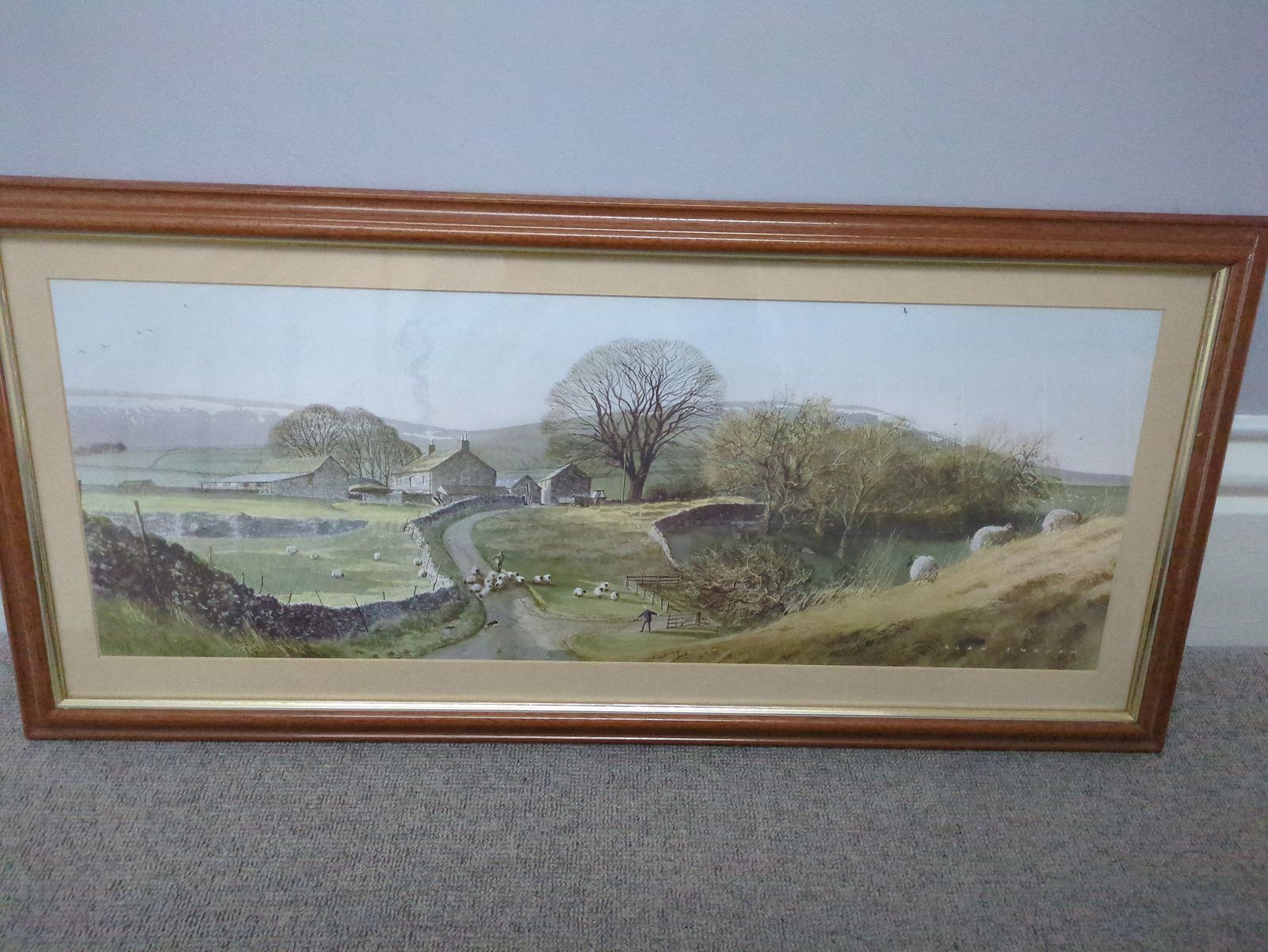 Evenings Last Light By Alan Ingham. This Framed Print Is Titled "Evening's Last Light" And Is A Classic Landscape Work By The British Watercolour Artist Alan Ingham (1932–2002). 38